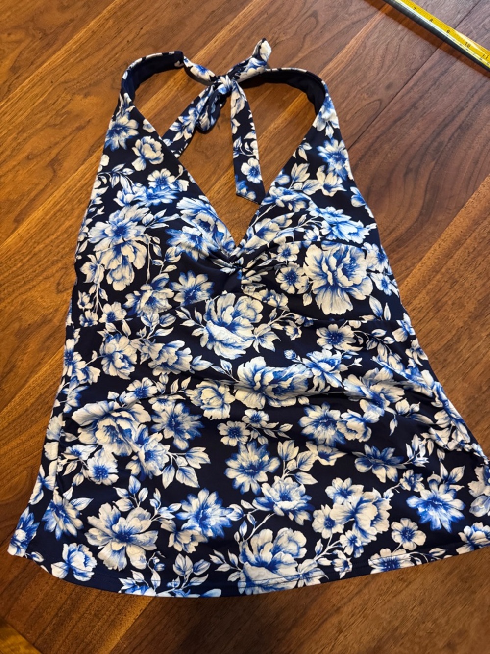 Land’s End Tankini Top with twisted front and matching Swim Skirt NWOT Sz 12 - Picture 7 of 14